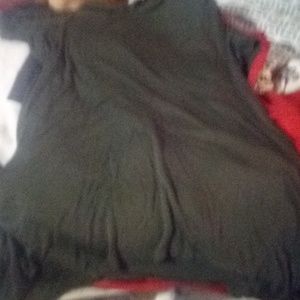 Brand new green short sleeve top with v at the bot